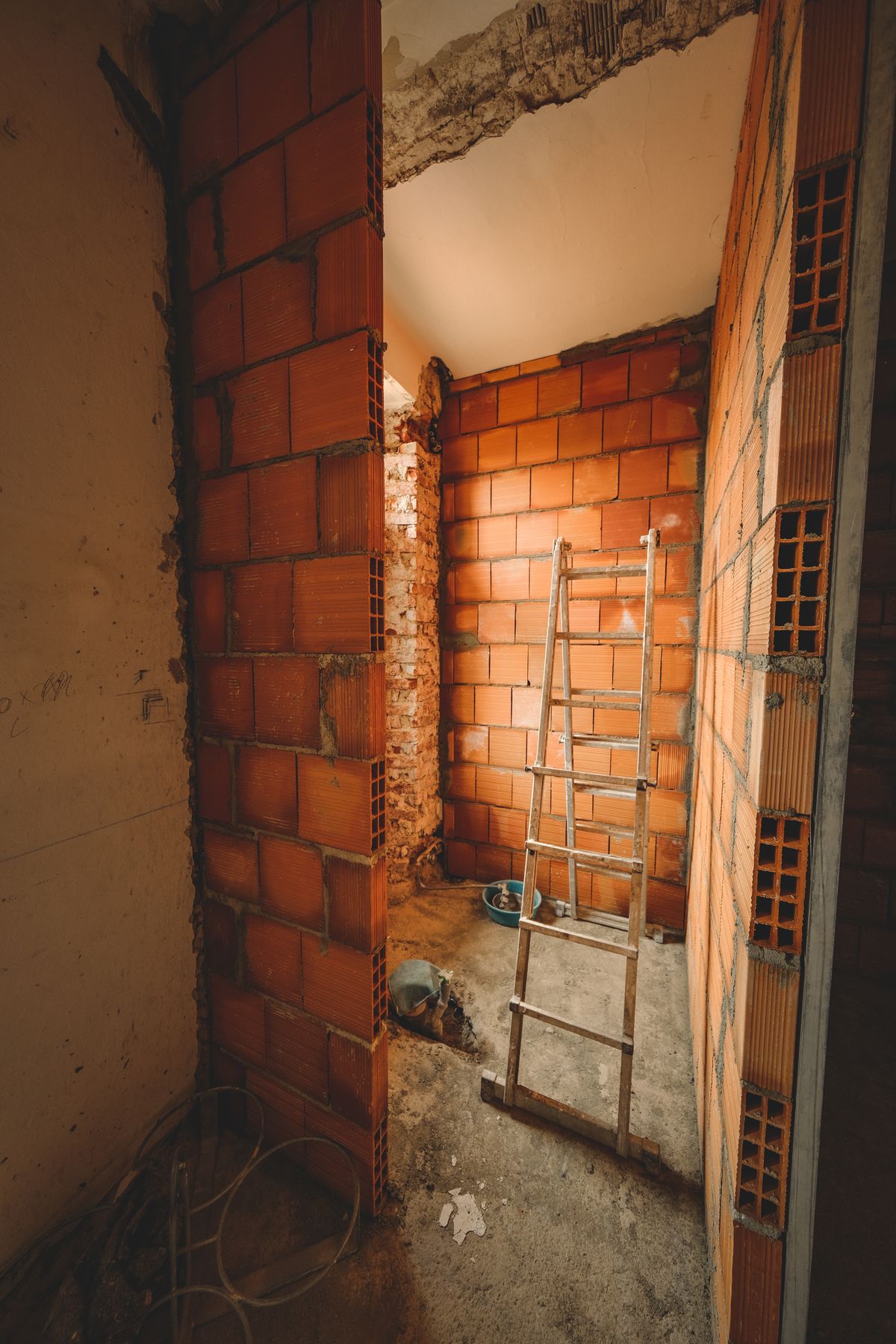 Sfeerbeeld van een woning in renovatie