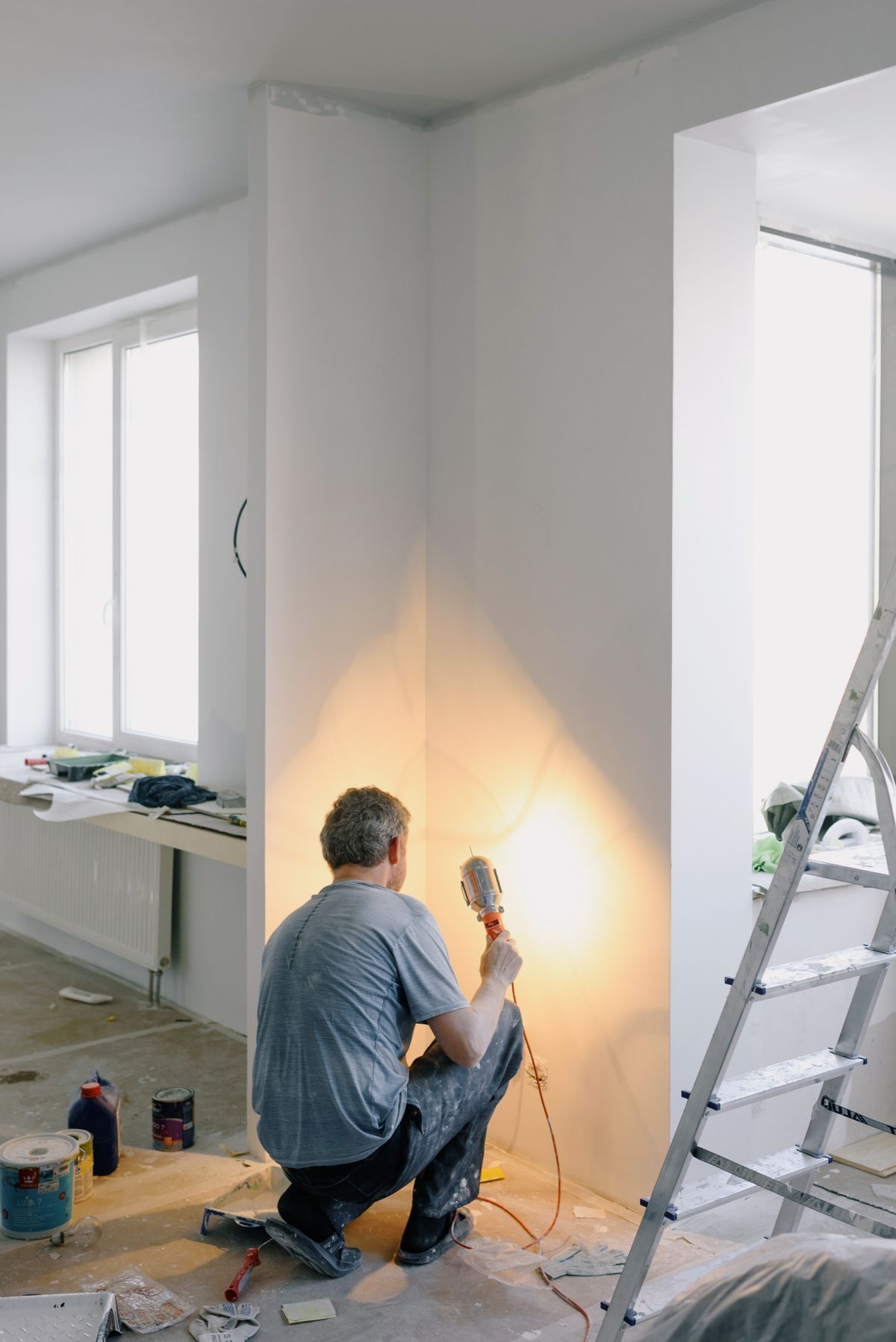 Sfeerbeeld van een muur met decoratieve afwerking