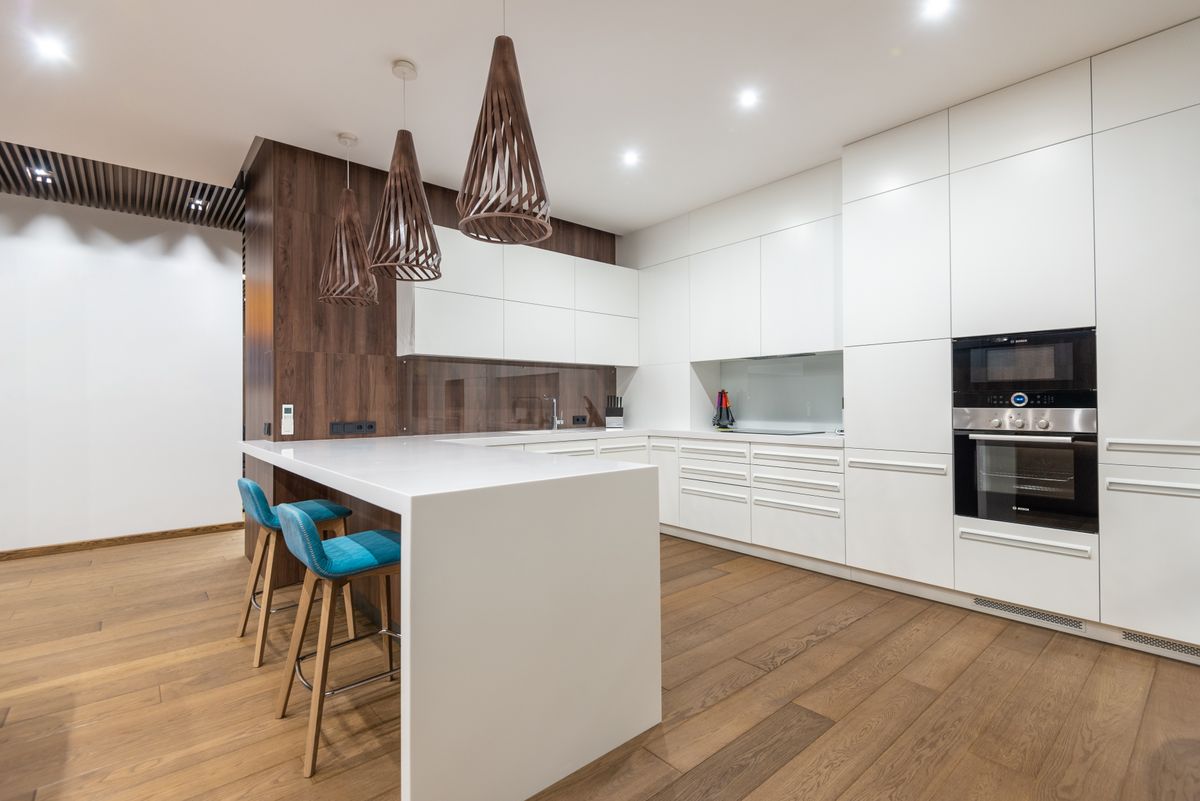 Sfeerbeeld van een houten vloer in luxe uitstraling